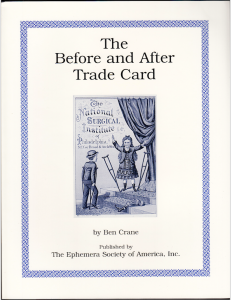 The Before and After Trade Card Book by Ben Crane
