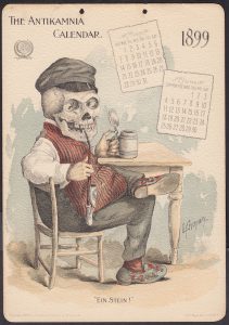 Antikanmia Skeleton Calendar Card from History Channel Pawn Stars