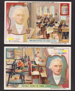 Lithography Explained Illustrated Production Liebig 6x Advertising Trade Cards