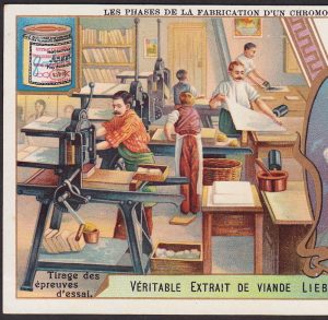 Lithography Explained Illustrated Production Liebig 6x Advertising Trade Cards