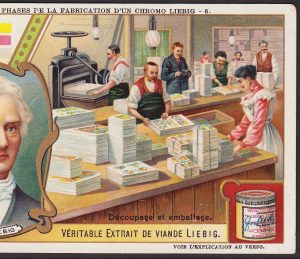 Lithography Explained Illustrated Production Liebig 6x Advertising Trade Cards
