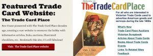 Link to Ben Crane's website: The Trade Card Place.